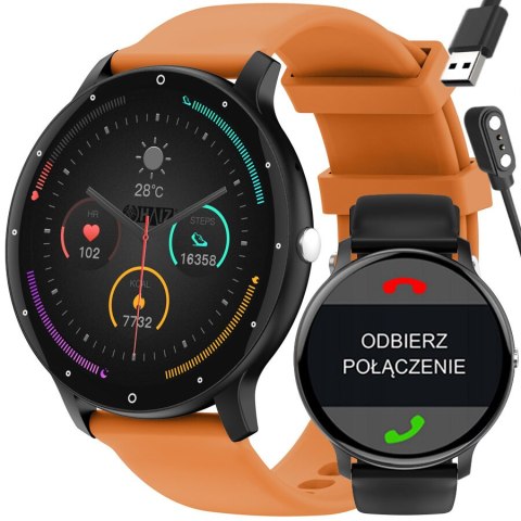 SMARTWATCH UNISEX GRAVITY GT1-2 PRO - ROZMOWY BLUETOOTH, DODATKOWY PASEK (sg027b)