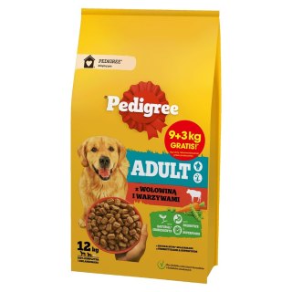 PEDIGREE - Wołowina z warzywami 9+3kg Sucha karma