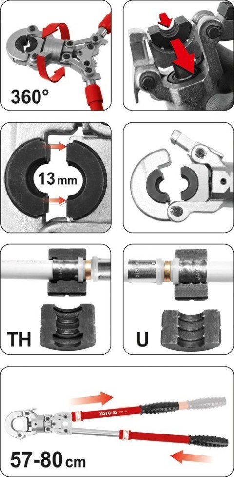 Praska YATO Pex-Al -Pex YT-21735