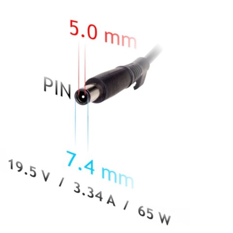 Zasilacz Akyga AK-ND-33 do notebooka DELL (19,5 V; 3,34 A; 65W; 7.4 mm x 5 mm)