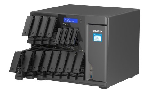 Qnap TS-1655-8G, Tower, 12 x 3.5"/2.5" SATA + 4 x 2.5" SATA, Intel Atom C5125 8C/8T, 8GB DDR4 non-ECC  (Max. 256GB), 2 x 2.5GbE,