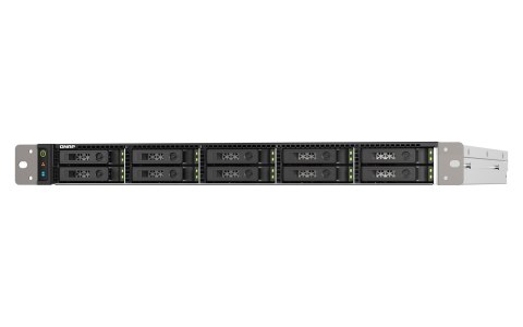 Qnap TS-h1090FU-7232P-64G, 1U, 12 x 2.5" U.2 NVMe PCIe/SATA, AMD EPYC 7232P 8C/16T, 64GB RDIMM DDR4 (Max. 1TB), 2 x 25GbE SFP28,