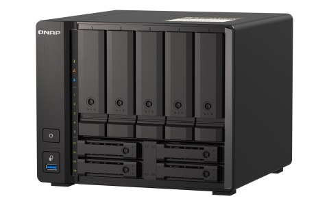 Qnap TS-h973AX-8G, Tower, 5 x 2.5"/3.5" SATA + 2 x 2.5" U.2 NVMe/SATA+ 2 x 2.5" SATA, AMD Ryzen V1500B 4C/8T, 8GB DDR4 SODIMM (m