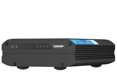 Qnap TS-i410X-8G, Desktop,  4 x 2.5" SATA SSD , Intel Atom x6425E 4C/4T, onboard 8GB (not expandable), 10 x 2.5GbE, External ada