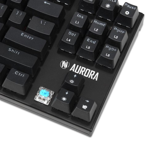 KLAWIATURA I-BOX AURORA K-2R RGB, MECHANICZNA, BLUE SWITCH, GAMING