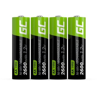 GREEN CELL AKUMULATORKI PALUSZKI 4X AA R6 2600MAH