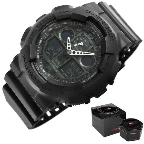 Zegarek Męski CASIO G-SHOCK GA-100-1A1ER + BOX