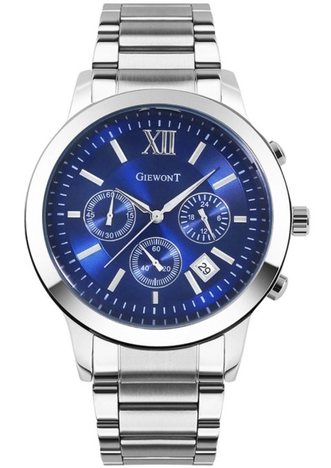 Zegarek Męski Giewont Apex Chrono GW6480-2 Chronograf Silver/Blue