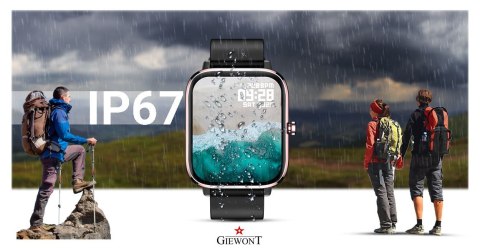 Smartwatch Giewont Dynamic SmartCall GW230-3 - Rose Gold/Black Effect