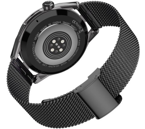 Smartwatch Rubicon RNCE88-2 Czarny- Czarny Pasek Silikonowy + Czarna Bransoleta