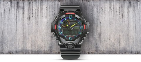 Zegarek Męski CASIO G-SHOCK GA-700RGB-1AER + BOX