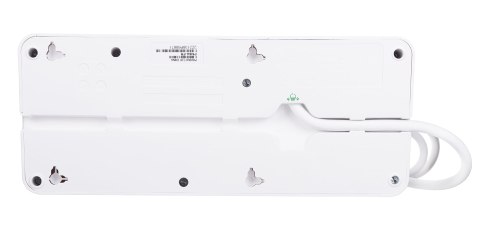 APC PM6U-FR ochrona przeciwprzepięciowa Biały 6 x gniazdo sieciowe 230 V 2 m