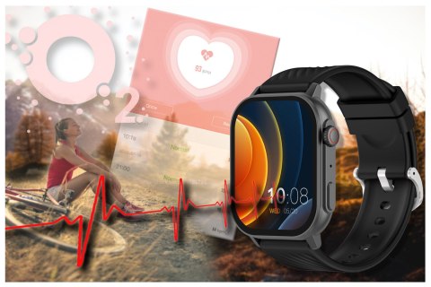 SMARTWATCH UNISEX GRAVITY GT15-5 - ROZMOWY BLUETOOTH, DODATKOWY PASEK (sg029e)