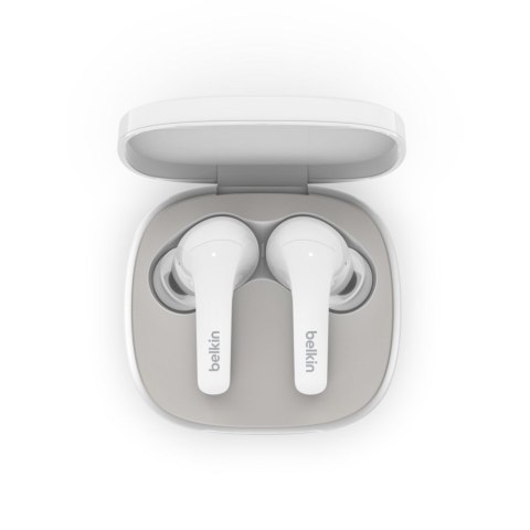 Słuchawki bezprzewodowe douszne Belkin SoundForm Flow Noise Cancellation Earbuds ANC BT5.2 IPX5 White