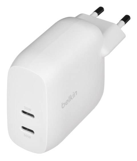 Ładowarka Belkin BoostCharge Pro Dual USB-C PD 3.1 PPS Wall Charger 60W White