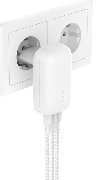 Ładowarka Belkin BoostCharge 3 Port USB-C PD 3.1 PPS Wall Charger 67W White