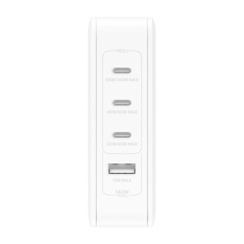 Ładowarka Belkin BoostCharge Pro 4-Port 3xUSB-C PD 3.1 + 1xUSB-A GaN Wall Charger 140W