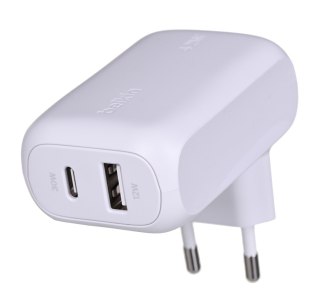 Ładowarka Belkin BoostCharge Dual USB-C + USB-A Wall Charger 42W White