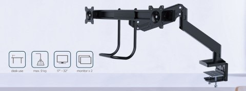 DISPLAY ACC MOUNTING ARM/17-32" MA-DA2-04 GEMBIRD