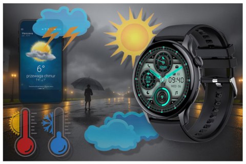 SMARTWATCH DAMSKI Rubicon RNCF10 - TRYBY SPORTOWE, MONITOR SNU (sr055a)