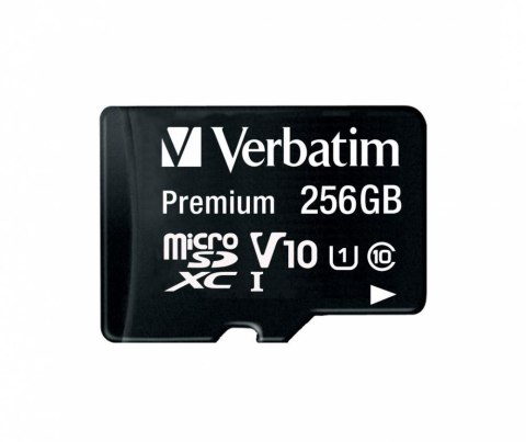 Karta pamięci Micro SDXC Verbatim 256GB Class 10 UHS-1 + adapter SD