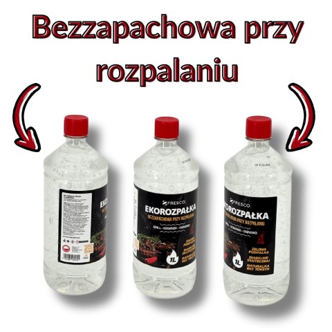 Żelowa eko-rozpałka 1,0L do grilla FRESCO bezzapachowa