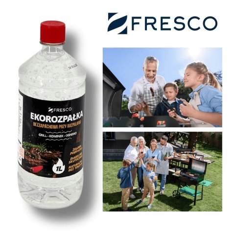 Żelowa eko-rozpałka 1,0L do grilla FRESCO bezzapachowa