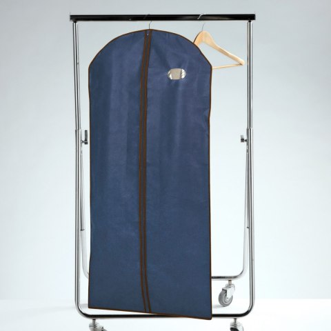 BLUE niebieski organizer na płaszcz 65x135cm