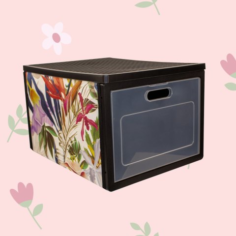 FLORAL w kwiaty organizer do szafy z drzwiczkami 41x31x25cm