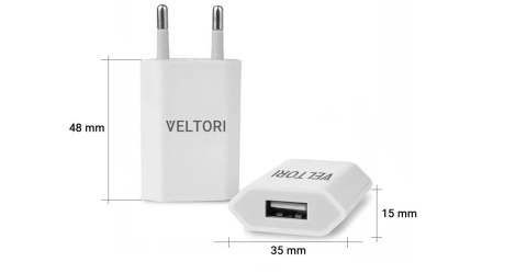 ŁADOWARKA do Smartwatch VELTORI POWER ON USB 5V 1A VTL1 Uniwersalna