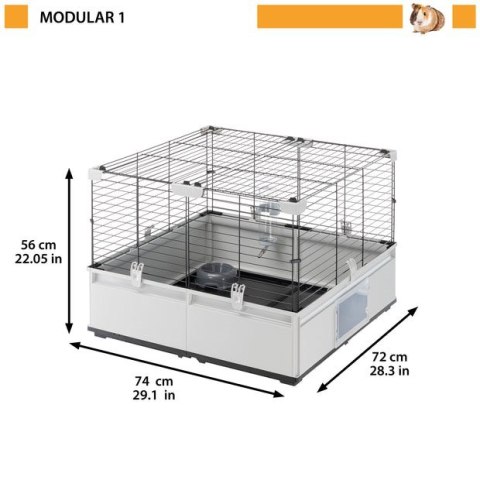 FERPLAST MODULAR 1 CAGE 74x72x56 cm