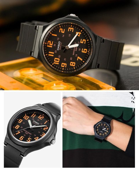 ZEGAREK MĘSKI CASIO MW-240-4B (zd166f) - KLASYKA + BOX