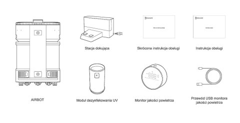 Oczyszczacz powietrza Ecovacs Airbot Z1 (szary)