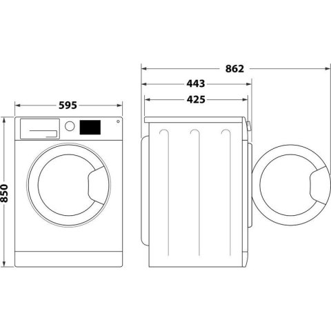 Pralka INDESIT MTWSC 510511 W PL