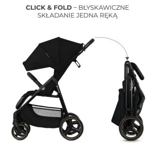 Kinderkraft wózek spacerowy TRIG 3 ONYX BLACK (WYPRZEDAŻ)