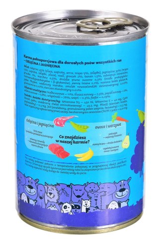 DOLINA NOTECI Superfood z cielęciną i jagnięciną - mokra karma dla psa - 400g