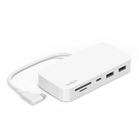 Hub Belkin Connect USB-C 6-in-1 Multiport Hub with Mount 2xUSB-A/1xUSB-C PD3.0/1xRJ45 Gigabit/1xSD Card reader/1xMicroSD Card re