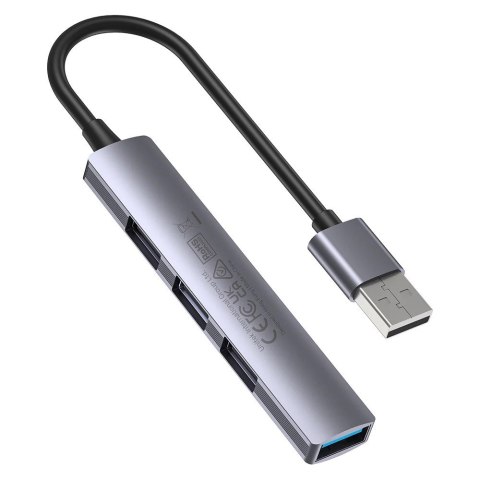 UNITEK HUB USB-A 1XUSB-A 5 GBPS, 3XUSB-A 2.0 ALU