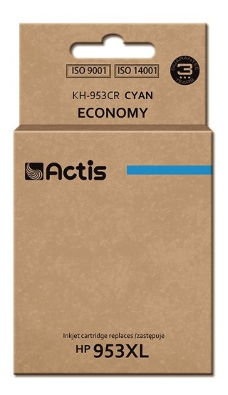 Actis KH-953CR Tusz (zamiennik HP 953XL F6U16AE; Standard; 25ml; niebieski) - Nowy Chip