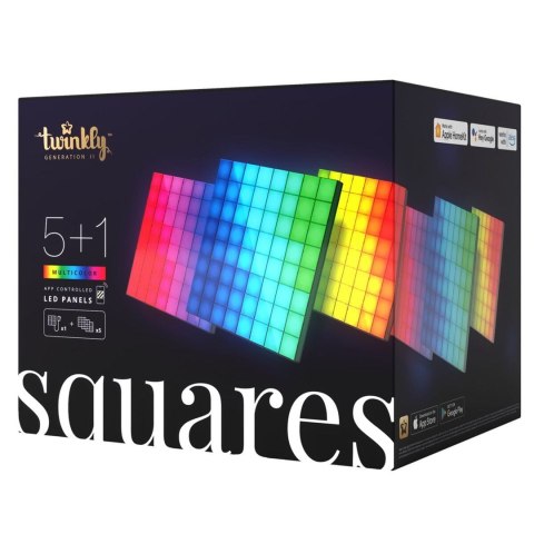 Inteligentne bloki Twinkly Squares Combo Pack 6 Blocks (1 master + 5 extension) x 64 pixels RGB