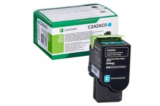 Oryginalny Toner Cyan Lexmark C2425 (C242XC0)