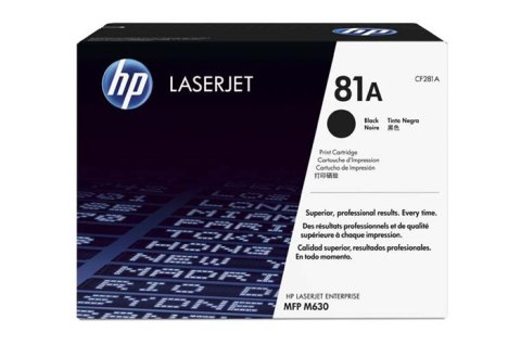 Oryginalny Toner Czarny HP LaserJet Enterprise M604, M605, M606, M630 (81A CF281A)