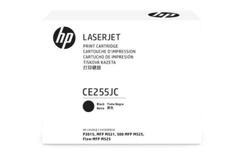 Oryginalny Toner Czarny HP LaserJet P3015 (55JC CE255JC), kompatybilne z CE255X