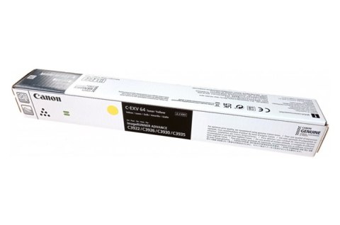 Oryginalny Toner Yellow Canon IR-C3922, IR-C3926, IR-C3930, IR-C3935 (C-EXV64Y, CEXV64Y, 5756C002)