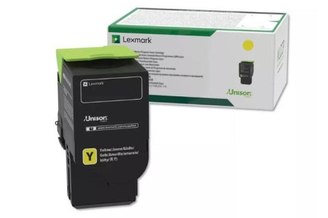 Oryginalny Toner Yellow Lexmark CS421, CS521, CS622, CX421, CX522, CX622, CX625 (78C20Y0)