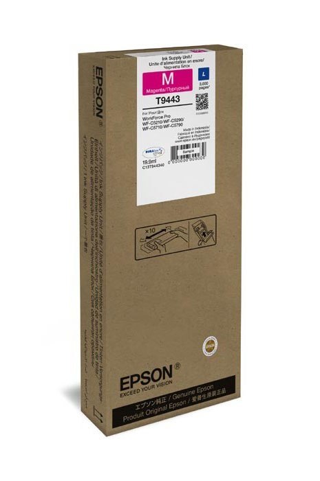 Oryginalny Tusz Magenta Epson T9443 (C13T944340)