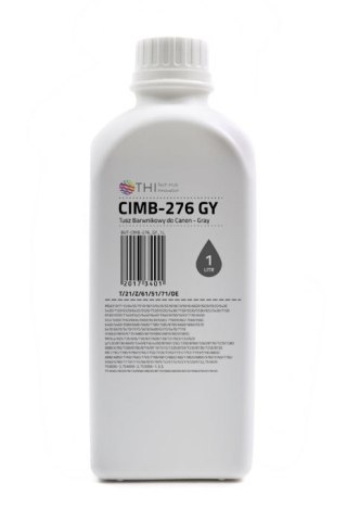 PRODUKT NA ZAMÓWIENIE, MOQ: 80SZT ŁĄCZNIE WSZYSTKICH KOLORÓW. Butelka Gray Canon 1L Tusz Barwnikowy (Dye) INK-MATE CIMB276