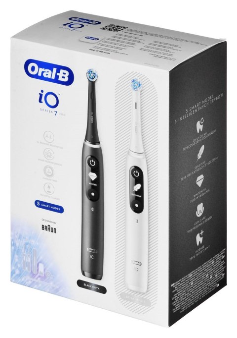 Braun Szczoteczka elektryczna Oral-B iO7 DuoPack Black + White