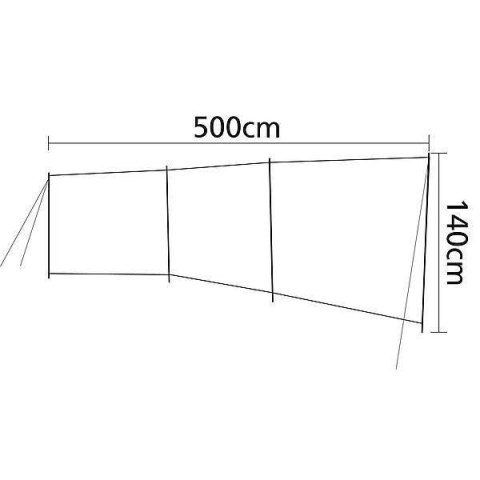 Parawan PLAŻA 140x500cm 3-częściowy