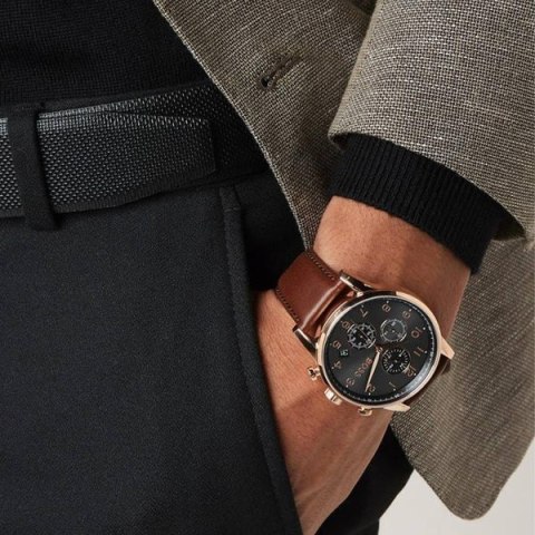 ZEGAREK MĘSKI HUGO BOSS 1513496 - NAVIGATOR (zh010b)